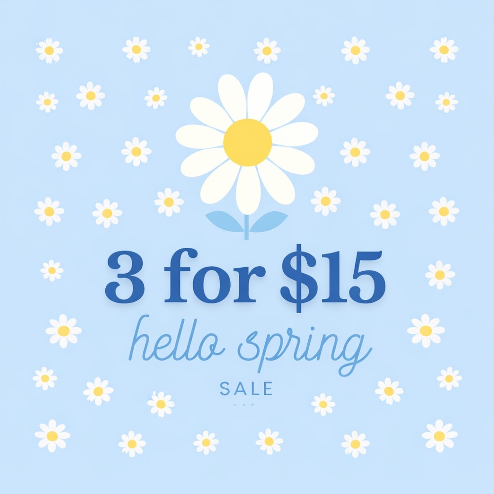 🌼 3/$15 SALE 🌼